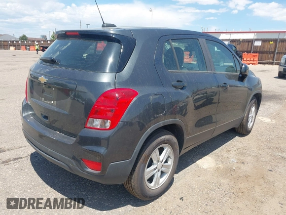 2020 Chevrolet Trax LS with VIN 3GNCJKSB6LL163397, listed as a IAAI auction lot 42656664 with Not provided miles and . Bid and sale history available at DreamBid. Image 4.