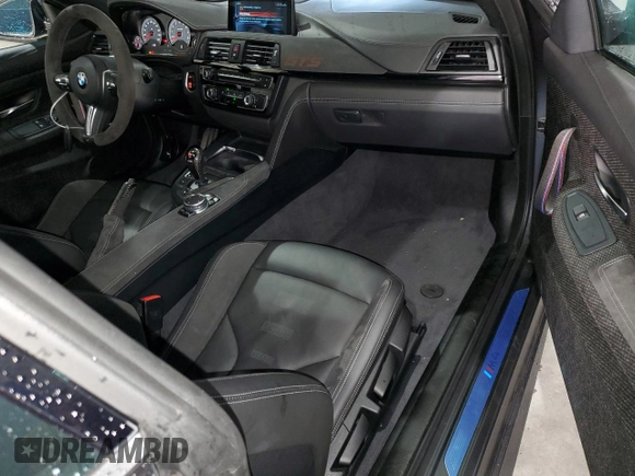 2016 BMW M4 with VIN WBS4S9C5XGK578945, listed as a Copart auction lot 73490334 with 3,382 mi miles and Salvage title. Bid and sale history available at DreamBid. Image 8.