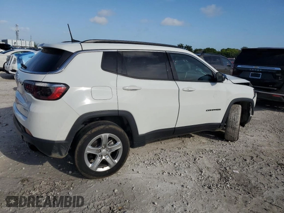 2023 Jeep Compass Latitude with VIN 3C4NJDBN2PT553149, listed as a Copart auction lot 66274705 with 46,236 mi miles and Clean title. Bid and sale history available at DreamBid. Image 3.