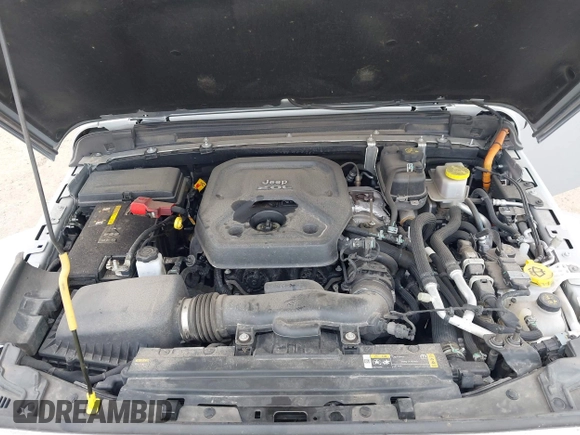 2023 Jeep Wrangler Sahara with VIN 1C4JJXP62PW627455, listed as a IAAI auction lot 42115137 with 62,143 mi miles and . Bid and sale history available at DreamBid. Image 10.