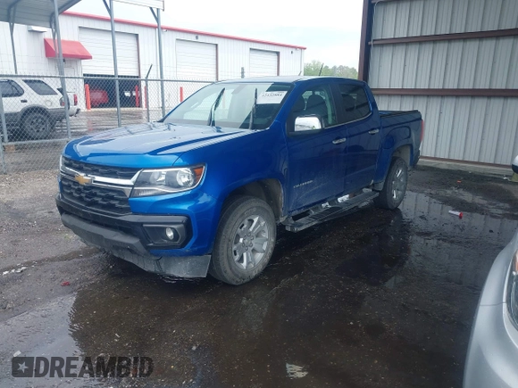 2022 Chevrolet Colorado 2WD LT с VIN 1GCGSCEN2N1113271, выставлен на аукционе IAAI как лот 42432884 с пробегом 62 165 миль миль и . История ставок и продаж доступна на DreamBid. Изображение 2.