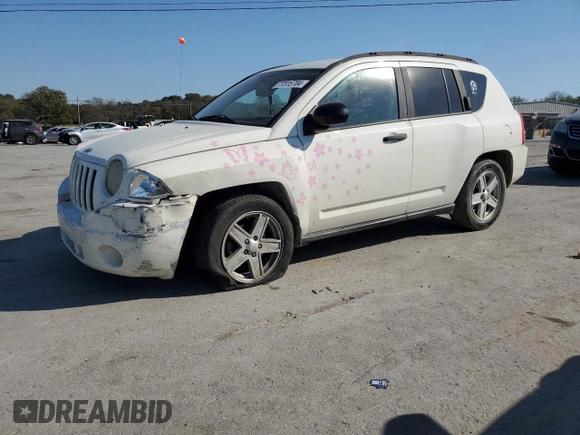 2007 Jeep Compass Sport with VIN 1J8FT47047D418703, listed as a Copart auction lot 77315704 with 159,932 mi miles and Salvage Title. Bid and sale history available at carsss.com. Image 1.