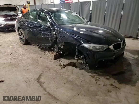 2015 BMW 4 Series 435i xDrive with VIN WBA4B3C55FGV48268, listed as a Copart auction lot 43822075 with 109,949 mi miles and Salvage Title. Bid and sale history available at DreamBid. Image 14.