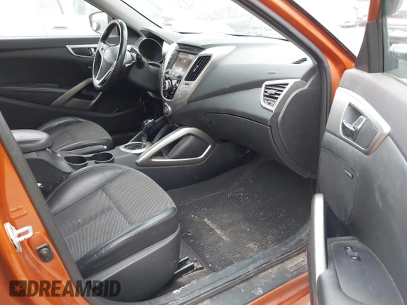 2013 Hyundai Veloster RE:MIX with VIN KMHTC6AD5DU106088, listed as a IAAI auction lot 41904678 with 213,478 mi miles and . Bid and sale history available at DreamBid. Image 5.
