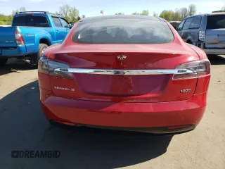 2018 Tesla Model S 75D with VIN 5YJSA1E26JF267619, listed as a Copart auction lot 54504865 with 62,733 mi miles and Salvage Title. Bid and sale history available at DreamBid. Image 6.