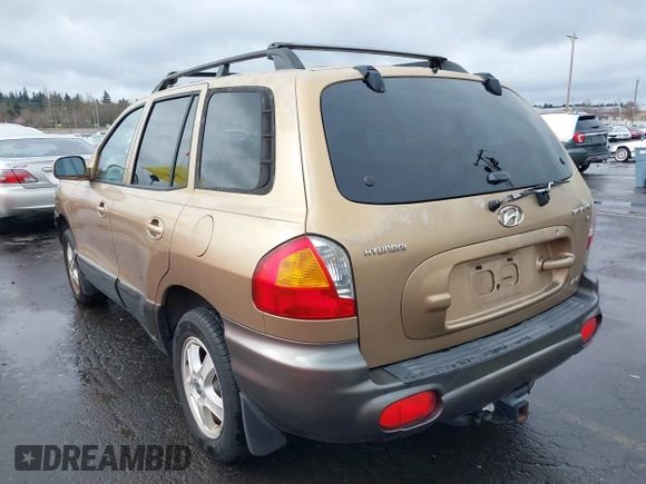 2003 Hyundai Santa Fe GLS with VIN KM8SC73D63U350345, listed as a IAAI auction lot 41841877 with 109,764 mi miles. Bid and sale history available at carsss.com. Image 3.