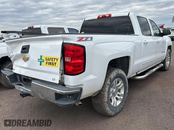 2018 Chevrolet Silverado 1500 LT with VIN 1GCUKREC2JF249062, listed as a Copart auction lot 47498315 with 129,645 mi miles and Clean Title. Bid and sale history available at DreamBid. Image 4.