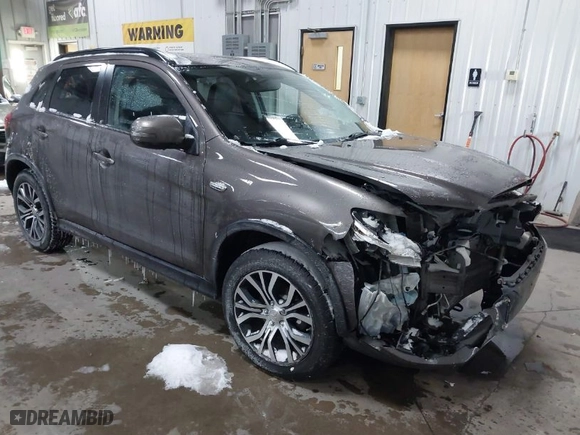2017 Mitsubishi Outlander Sport SEL 2.4 with VIN JA4AR4AW7HZ019327, listed as a IAAI auction lot 41312723 with 85,043 mi miles. Bid and sale history available at carsss.com. Image 1.