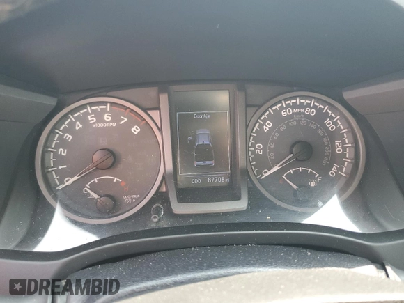 2017 Toyota Tacoma SR5 with VIN 3TMCZ5AN6HM094033, listed as a Copart auction lot 60433505 with 87,708 mi miles and Salvage title. Bid and sale history available at DreamBid. Image 9.