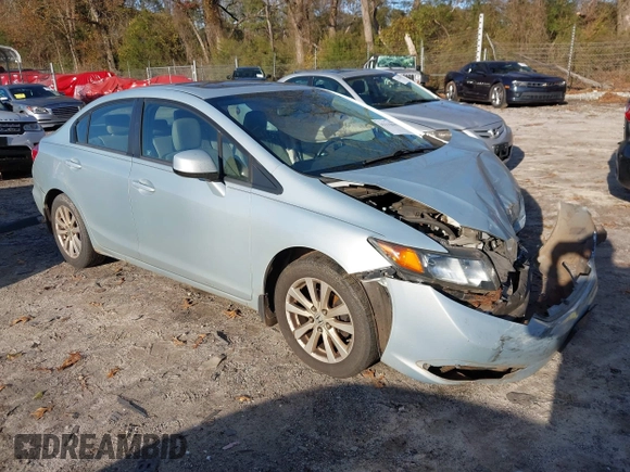 2012 Honda Civic EX-L with VIN 2HGFB2F91CH507657, listed as a IAAI auction lot 41115627 with 253,242 mi miles and . Bid and sale history available at DreamBid. Image 1.