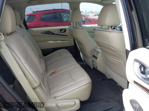 2017 Infiniti QX60 with VIN 5N1DL0MM0HC501577, listed as a IAAI auction lot 41887364 with 124,602 mi miles and . Bid and sale history available at DreamBid. Image 8.