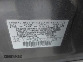 2021 Nissan Kicks SV z VIN 3N1CP5CV1ML537730, wystawiony jako IAAI lot #42093316 z przebiegiem 63 051 mil mil oraz . Historia ofert i sprzedaży dostępna na DreamBid. Obrazek 9.