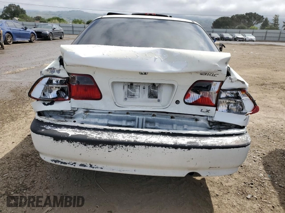 2000 Honda Civic LX with VIN 2HGEJ6677YH546801, listed as a Copart auction lot 55528945 with 224,812 mi miles and Salvage Title. Bid and sale history available at DreamBid. Image 6.