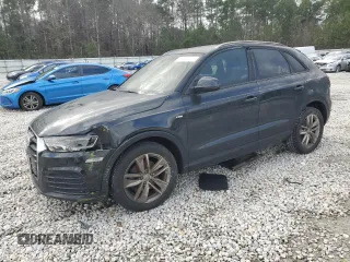 2018 Audi Q3 Premium with VIN WA1ECCFS6JR011552, listed as a Copart auction lot 41460835 with 118,195 mi miles and Salvage Title. Bid and sale history available at carsss.com. Image 1.