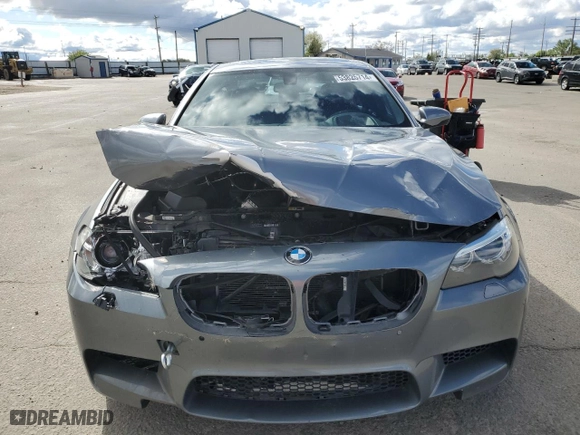 2014 BMW M5 with VIN WBSFV9C58ED097741, listed as a Copart auction lot 53825714 with 81,403 mi miles and Salvage Title. Bid and sale history available at carsss.com. Image 5.