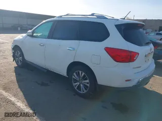 2017 Nissan Pathfinder SL with VIN 5N1DR2MN1HC627322, listed as a IAAI auction lot 41725381 with 107,934 mi miles. Bid and sale history available at carsss.com. Image 3.