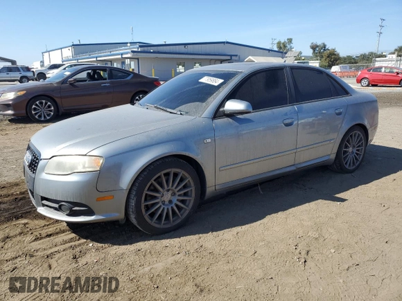 2007 Audi A4 2.0T with VIN WAUBF78E97A038568, listed as a Copart auction lot 77959884 with 227,348 mi miles and Clean Title. Bid and sale history available at carsss.com. Image 1.