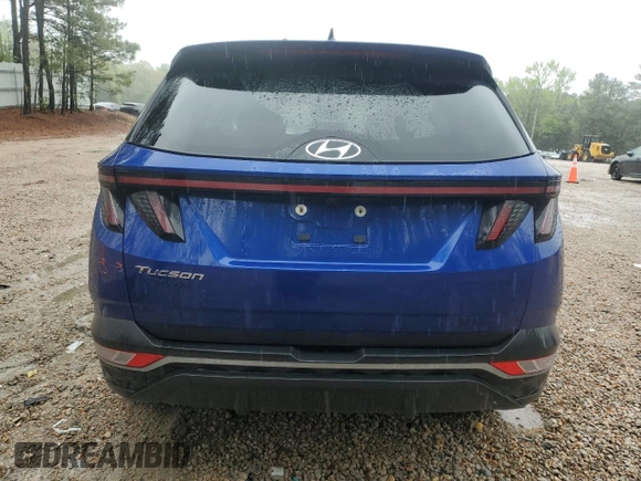 2022 Hyundai Tucson SEL with VIN 5NMJC3AE2NH099841, listed as a Copart auction lot 52415155 with 58,571 mi miles and Salvage Title. Bid and sale history available at carsss.com. Image 6.