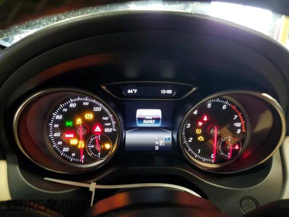 2019 Mercedes-Benz CLA with VIN WDDSJ4EB1KN736996, listed as a Copart auction lot 48208973 with 56,082 mi miles. Bid and sale history available at carsss.com. Image 9.