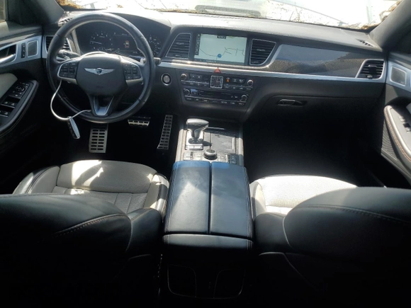 2019 Genesis G80 3.3T Sport with VIN KMHGN4JBXKU301437, listed as a Copart auction lot 51407845 with 55,678 mi miles and Salvage Title. Bid and sale history available at carsss.com. Image 8.