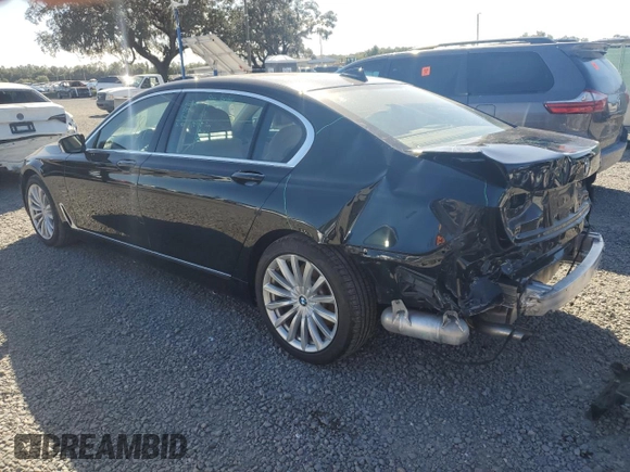 2018 BMW 7 Series 740i with VIN WBA7E2C53JG743115, listed as a Copart auction lot 73362103 with 57,789 mi miles. Bid and sale history available at carsss.com. Image 2.
