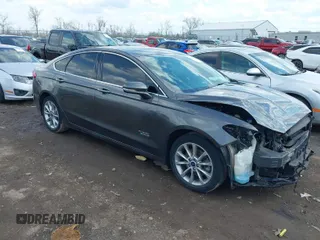 2017 Ford Fusion Energi SE with VIN 3FA6P0PU0HR161156, listed as a IAAI auction lot 41908926 with 81,342 mi miles. Bid and sale history available at carsss.com. Image 1.