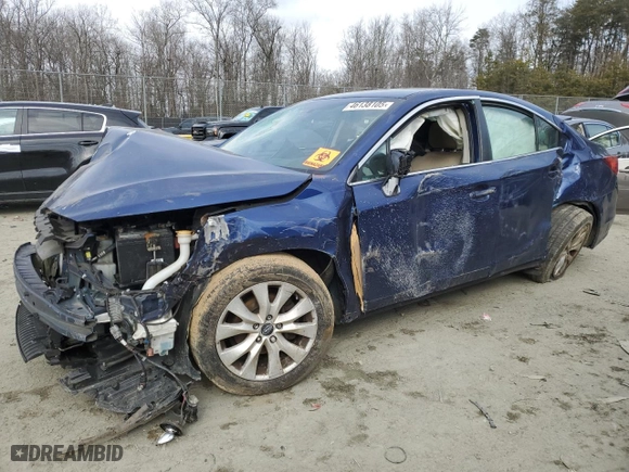 2016 Subaru Legacy 2.5i Premium with VIN 4S3BNAC62G3061150, listed as a Copart auction lot 46138105 with 105,316 mi miles and Salvage Title. Bid and sale history available at carsss.com. Image 1.