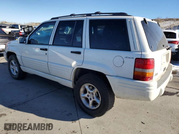 1998 Jeep Grand Cherokee Limited with VIN 1J4GZ88Z9WC180182, listed as a Copart auction lot 88602465 with 266,008 mi miles and Clean Title. Bid and sale history available at carsss.com. Image 2.