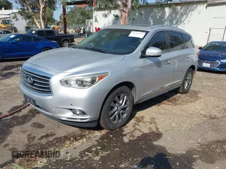 2014 Infiniti QX60 with VIN 5N1AL0MN2EC535673, listed as a IAAI auction lot 42768750 with 163,067 mi miles and . Bid and sale history available at DreamBid. Image 2.