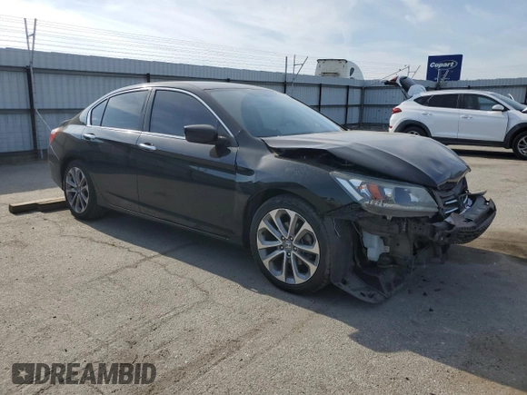 2013 Honda Accord Sport with VIN 1HGCR2F59DA000744, listed as a Copart auction lot 54780135 with 135,850 mi miles and Salvage Title. Bid and sale history available at DreamBid. Image 4.