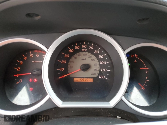2005 Toyota Tacoma PreRunner with VIN 5TEKU72N35Z127461, listed as a Copart auction lot 84840264 with 591,533 mi miles and Non Repairable. Bid and sale history available at carsss.com. Image 9.