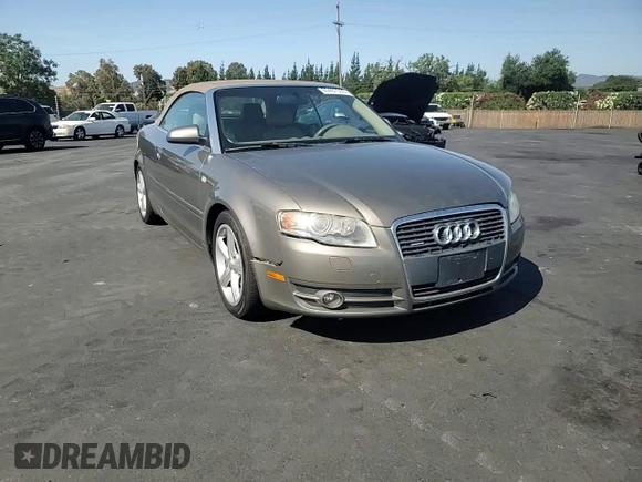 2007 Audi A4 3.2L with VIN WAUDH48H27K021925, listed as a Copart auction lot 60487555 with 143,947 mi miles and Salvage title. Bid and sale history available at DreamBid. Image 13.