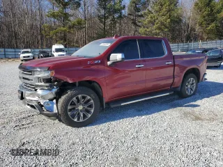 2019 Chevrolet Silverado 1500 LTZ with VIN 3GCUYGED4KG261726, listed as a Copart auction lot 87998295 with 84,904 mi miles and Salvage Title. Bid and sale history available at DreamBid. Image 1.