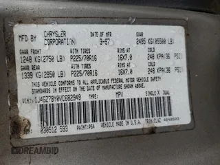 1997 Jeep Grand Cherokee Limited with VIN 1J4GZ78Y0VC682949, listed as a Copart auction lot 82152424 with 194,576 mi miles and Salvage Title. Bid and sale history available at carsss.com. Image 13.