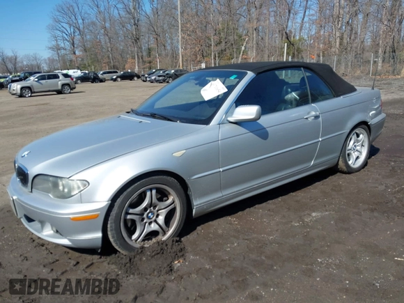 2004 BMW 3 Series 330Ci with VIN WBABW53444PJ95582, listed as a IAAI auction lot 41711654 with 225,895 mi miles and . Bid and sale history available at DreamBid. Image 2.