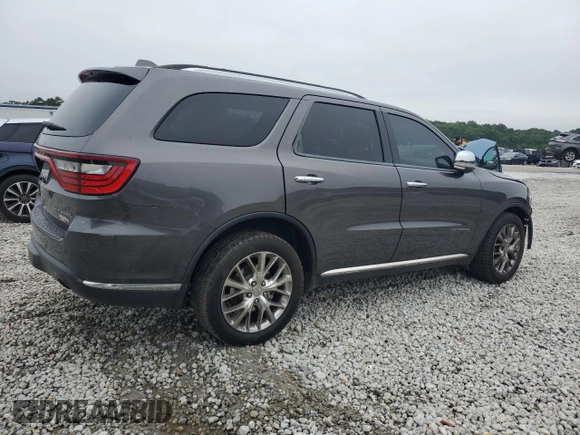 2014 Dodge Durango Citadel with VIN 1C4SDJET9EC435191, listed as a Copart auction lot 58572665 with 168,478 mi miles and Salvage title. Bid and sale history available at DreamBid. Image 3.