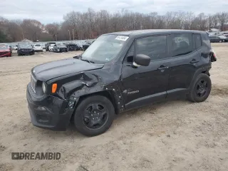 2017 Jeep Renegade Sport with VIN ZACCJAABXHPF94246, listed as a Copart auction lot 86124684 with 136,790 mi miles and Salvage Title. Bid and sale history available at DreamBid. Image 1.