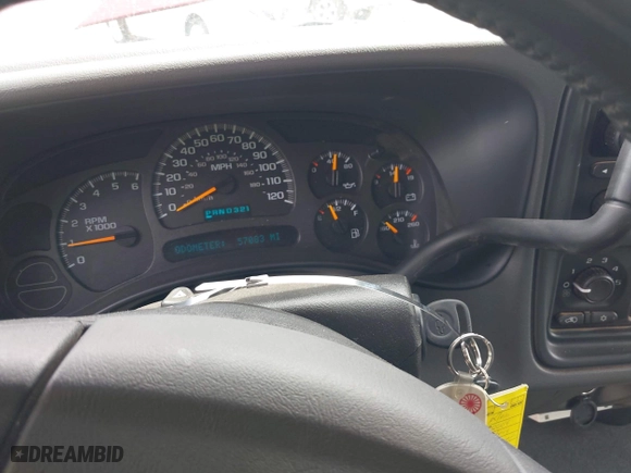 2004 Chevrolet Silverado 1500 Z71 with VIN 2GCEK19T641376618, listed as a IAAI auction lot 41937526 with 57,083 mi miles. Bid and sale history available at carsss.com. Image 7.