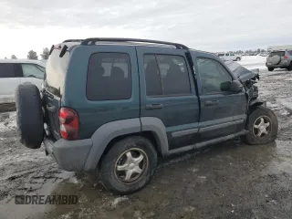 2005 Jeep Liberty Sport with VIN 1J4GL48565W655534, listed as a Copart auction lot 46359535 with 162,770 mi miles and Salvage Title. Bid and sale history available at DreamBid. Image 3.