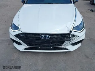 2021 Hyundai Sonata N Line with VIN 5NPEK4JC7MH125036, listed as a IAAI auction lot 41813459 with 32,131 mi miles. Bid and sale history available at carsss.com. Image 17.