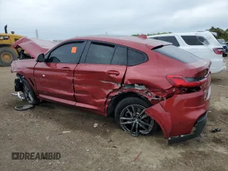 2021 BMW X4 xDrive30i with VIN 5UX2V1C00M9H09820, listed as a Copart auction lot 58489425 with Not provided miles and Non repairable. Bid and sale history available at DreamBid. Image 2.
