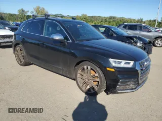 2018 Audi SQ5 Premium Plus with VIN WA1A4AFYXJ2069841, listed as a Copart auction lot 69450284 with 68,158 mi miles and Salvage Title. Bid and sale history available at DreamBid. Image 4.