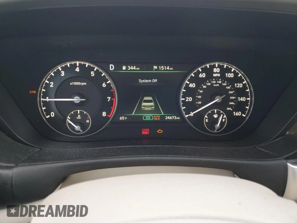 2022 Genesis G90 Ultimate with VIN KMTF54PH0NU096101, listed as a Copart auction lot 49155155 with 24,673 mi miles and Salvage Title. Bid and sale history available at DreamBid. Image 9.