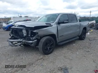 2022 Ram 1500 Big Horn with VIN 1C6SRFFT5NN280759, listed as a IAAI auction lot 42032376 with 25,486 mi miles and . Bid and sale history available at DreamBid. Image 2.
