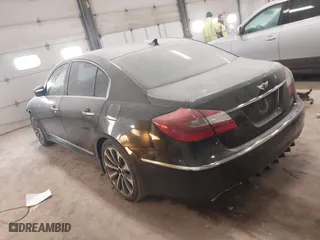 2012 Hyundai Genesis 5.0L with VIN KMHGC4DH8CU163114, listed as a IAAI auction lot 41267586 with 1 mi miles. Bid and sale history available at carsss.com. Image 3.