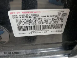 2009 Mitsubishi Lancer ES with VIN JA3AU26U49U002269, listed as a Copart auction lot 73992004 with 144,134 mi miles and Salvage Title. Bid and sale history available at DreamBid. Image 14.