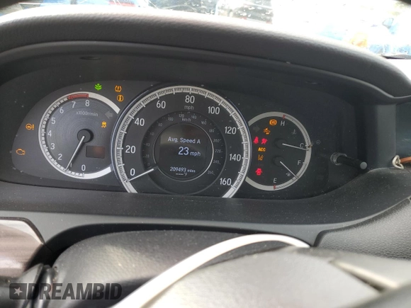 2017 Honda Accord Touring with VIN 1HGCR3F97HA000952, listed as a Copart auction lot 60136685 with 209,493 mi miles and Salvage title. Bid and sale history available at DreamBid. Image 9.