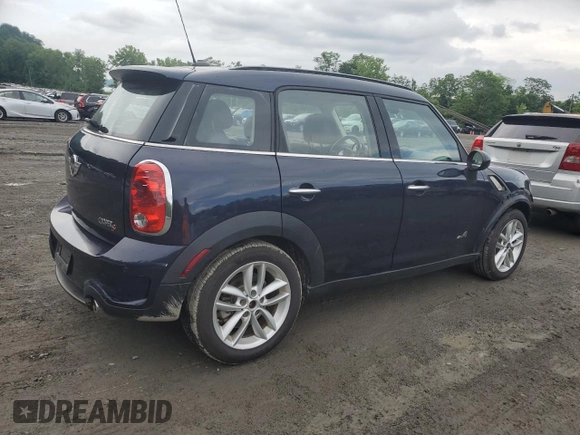 2013 MINI Countryman S ALL4 with VIN WMWZC5C56DWP30689, listed as a Copart auction lot 59680895 with 80,766 mi miles and Salvage title. Bid and sale history available at DreamBid. Image 3.