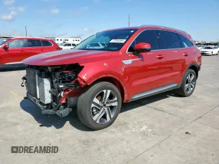 2023 Kia Sorento EX with VIN KNDRHDLG9P5210786, listed as a Copart auction lot 57854595 with 43,724 mi miles and Salvage title. Bid and sale history available at DreamBid. Image 1.