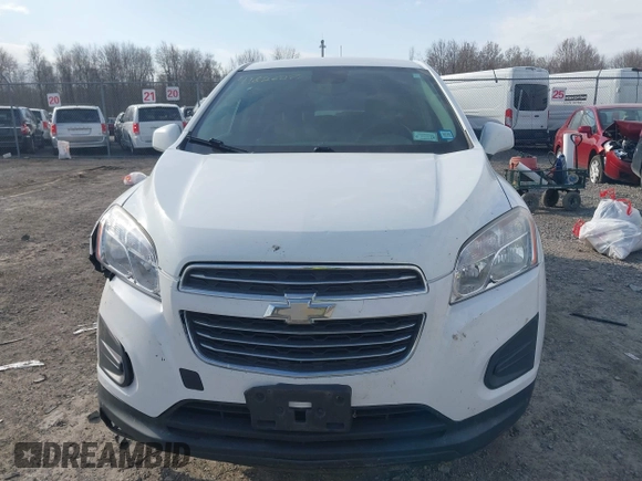 2016 Chevrolet Trax LS with VIN KL7CJNSB3GB762062, listed as a IAAI auction lot 41826277 with 115,235 mi miles. Bid and sale history available at carsss.com. Image 12.